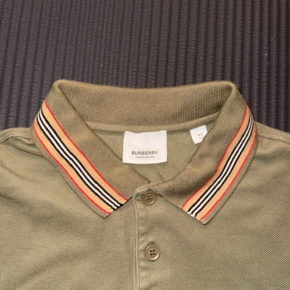 Burberry Green Collared Shirt – Extra Small